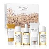 SKIN1004 Madagascar Centella Travel Kit, Toner, Ampoule, Soothing Cream, Cleansing Oil, Ampoule Foam, Basic Skincare Box, Compact Size, Gift Sets, Mothers Day Gifts for Mom Gifts for Women, Trial Kit