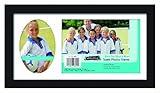MCS 12.5x7.25 Inch Team Frame with 2 Photo Openings, 5x7 Inch and 3.5x5 Inch, Black (16052)