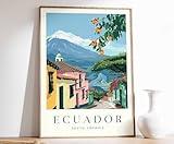 Ecuador Poster, Ecuador Travel Print, South America Wall Art South American Travel Print Tropical Decor Countryside Photo Wall Art America,296