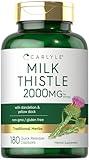 Carlyle Milk Thistle 2000mg | 180 Capsules | with Dandelion & Yellow Dock | Non-GMO, Gluten Free