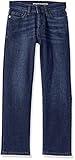 Amazon Essentials Boys' Regular Straight-Fit Jeans, Dark Wash, 8