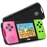 JJFUN Handheld Game Console for Kids – 138 Built-in HD Classic Video Games, 3.2'' Large Screen, Plug & Play TV Output, Rechargeable, Travel‑Friendly, Perfect Birthday for Boys & Girls