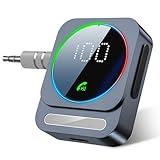 Bluetooth Aux Adapter, SONRU Bluetooth 5.3 Receiver for Car, Wireless Audio Receiver for Car/Home Stereo/Wired Headphones/Speaker, Dual AUX Outputs, RCA AUX 3.5mm