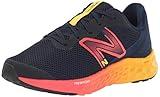 New Balance Fresh Foam Arishi V4 Lace-up Running Shoe, Team Navy/Electric Red/Egg Yolk, 3.5 US Unisex Big Kid