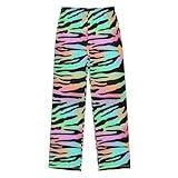 IHCVHQX Boys Pajama Pants Trendy Neon Textures Soft Pajama Sleep Pant Long Pj Bottoms M