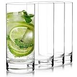 Luigi Bormioli Classico Highball Glasses Set of 4-16.25oz Crystal Cocktails Glass - Dishwasher Safe, Drinking Glasses Made in Italy