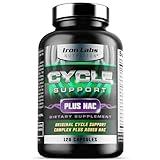 Iron Labs Nutrition: Cycle Support Plus NAC (N-Acetyl-L-Cysteine) - Kidney and Liver Support Supplement - On Cycle Support Supplements for Men - N Acetyl L Cysteine and Milk Thistle (120 Capsules)