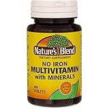 Nature's Blend Multiple Vitamin with Minerals No Iron 100 Tabs