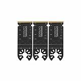 Dremel MM485B 3-Pack Carbide Oscillating Tool Blade Kit, Flush Cut Blades Ideal for Cutting Wood and Metal - Universal Quick- Fit System Fits Bosch, Makita, Milwaukee, and Rockwell, Black