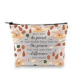 BDPWSS Pottery Gifts Ceramic Artist Gifts Pottery Lover Gift May You Be Proud Of The Work You Do Funny Pottery Makeup Bag (Be proud pottery bag)