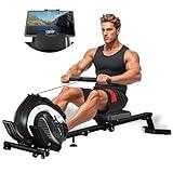 UPREIGN Magnetic Rowing Machine for Home | Adjustable 8-Speed Booster | Burn Fat & Sculpt Muscles | Supports Up to 265 LBS | Phone/Tablet-Ready Design
