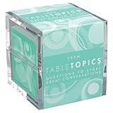 TableTopics Teen Question Card Game - 135 Fun Conversation Starter Cards for Families, Teen Friends Hanging Out, Reduce Screentime, Improve Communication Skills