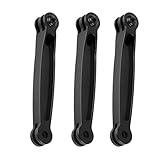 FEICHAO 3pcs Helmet Arm Extended Shooting Conversion Bracket CNC Aluminum Alloy Adapter Compatible with GoPro Action Camera Accessories for Helmet Selfie Brackets Cameras Extension Rods (68mm)