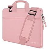 Laptop Shoulder Bag 13 13.3 14 Inch Case Compatible with MacBook Pro 14 2025-2021 M4/M3/M2/M1, Mac Air/pro 13-13.3 Inch and Most Popular 13-14 Notebooks,Spill-Resistant Briefcase, Pink
