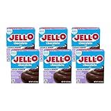 Jell-O Cook & Serve Chocolate Sugar-Free Fat Free Pudding & Pie Filling (7.8 oz Boxes, Pack of 6)