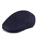Levi's Men's Stretch Flat Top Ivy Hat, Navy, Small-Medium