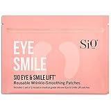 SiO Beauty Eye & Smile Anti-Wrinkle Patches - 2 Week Supply, Overnight Smoothing Silicone for Fine Lines & Puffiness
