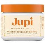 Jupi Hydration & Wellness Powder – Turmeric & Ginger shots, Vitamin C Supplement for Energy, Immune Support & Digestive Health – Vegan, Gluten-Free Drink Mix for Men & Women, Citrus Flavor 30 servings