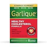 Garlique Garlic Extract Supplement, Healthy Cholesterol Formula, Odorless & Vegan, 60 Caplets