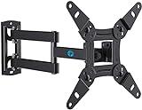 Pipishell Full Motion TV Monitor Wall Mount Bracket Swivel Tilt Extension Rotation for Echo Show 21/15 and Most 13-42 Inch LED LCD Flat Curved Screen TVs & Monitors, Max VESA 200x200mm up to 44lbs