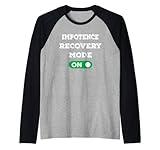 Mens Impotence Recovery Mode On Loading Impotence Fighter Raglan Baseball Tee