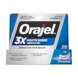 Orajel 3X for Mouth Sores: Maximum Strength Gel Tube 0.42oz- From #1 Oral Pain Relief Brand