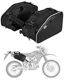 KEMIMOTO Motorcycle Saddlebags with Rain Covers Compatible with Motorcycle Dirt Bike Dual Sport Motorcross Motorbike Racing Mountain Off-Road Gifts for Men Dad Fathers Day24L