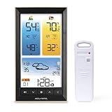 AcuRite Home Weather Station with Vertical Full-Color Display, Wireless Outdoor Thermometer for Indoor/Outdoor Temperature and Humidity (01201M)