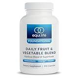 Equilife - Daily Fruit & Vegetable Blend, Superfood Dietary Supplement, Promotes Natural Energy, Rich in Vitamin C, 9 Essential Amino Acids, Easy-to-Use, Gluten-Free, Vegan, Non-GMO (240 Capsules)