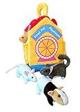 Adore 12" Small Pet Playhouse with Hamster Guinea Pig Mouse Chinchilla Stuffed Animal Plush Playset