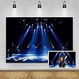 Yeele 10x8ft Luxury Stage Spotlight Backdrop Concert Live Banner Gloomy Night Scenic Photography Background Superstar Drama Play Music Show Kids Birthday Adults Portrait Vlogger Vinyl Studio Props