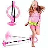 Hewog Skip Ball, Portable Foldable Colorful Flash Wheel Swing Ball, Kids Toys for Girls & Boys, Sports Fitness Toys for Kids & Adults. Gifts for Mom Women & Girls Toys Age 5-10 Years