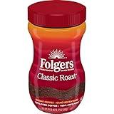 Folgers Classic Roast Instant Coffee Crystals, 12 Ounces