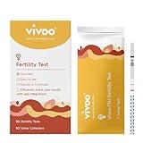 Vivoo Fertility Test, Monitor Your Ovarian Reserve at-Home, Scan & Track Your Results with Vivoo App, Individually Wrapped 10 Fsh Test Strips and 10 Urine Collector