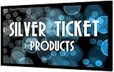 Silver Ticket Products STR Series 6 Piece Home Theater Fixed Frame 4K / 8K Ultra HD, HDTV, HDR & Active 3D Movie Projection Screen, 16:9 Format, 110" Diagonal, Grey Material STR-169110-G
