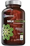 Organic Milk Thistle Supplement 1500mg 4X Concentrated Extract with Silymarin - The Strongest Milk Thistle Supplement Available for Liver Support - Great for Liver Detox - 120 Vegan Capsules