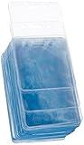 Amazon Basics ID Badge Holders, Vertical Clear Plastic 2.55" x 4.41", Pack of 50