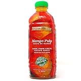 Jungle Pulp Mango Puree Costa Rica Blend, for Cocktails, Baking and Desserts -Never canned - Mix or pour into Smoothies, Daiquiri, Margaritas, Ice Tea and Cakes- 1 Liter