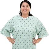 3 Pack - Hospital Gown IV Snap Sleeves - One Size Fits All (Small - 2XL) - Tie Back - Imperial Print