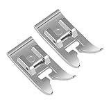 2pcs Zig Zag, Straight Stitch Foot Snap On Foot Sewing Machine Presser Foot Will Fit Singer, Brother, Janome, Toyota, Etc Domestic Sewing Machines