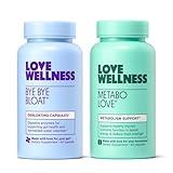 Love Wellness Bye Bye Bloat & Metabolove | Boost & Reduce Bundle | Metabolism Booster for Women Supplement | Digestive Enzymes for Gas & Bloating Relief | Combat Cravings & Boost Energy Supplement