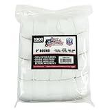 Pro-Shot .270-.38 Caliber 2-Inch RD. 1000 Count Patches,White