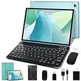 Tablet 10 inch Android 13 Octa-Core 2.0 GHz, 2 in 1 tablet 14GB RAM 128GB ROM TF 1TB, 5+8MP Camera, 8000mAh Battery, 5G WiFi, Bluetooth 5.0, HD IPS Screen Tablet with Keyboard and Mouse, Green