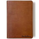Personalized Spanish/English (RVR/ESV) Parallel Bible, Brown, Hand Lettered and Laser Engraved Name Added to Cover, Personalized Gift for Wedding, Baptism, Graduation or Birthday…