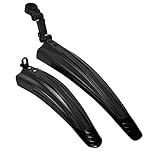 Free-fly Adjustable Road Mountain Bike Bicycle Cycling Tire Front/Rear Mud Guards Mudguard Fenders Set (Black)