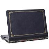 TYTX Leather Case Compatible with New MacBook Pro 13 inch 2022-2016 Release M2 M1A2338 A2289 A2251 A2159 A1989 A1706 A1708 with/Without Touch Bar Laptop Case Protective Folio Book Cover, Blue