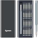 Egmen Precision Screwdriver Set, 25 in 1 Mini Magnetic Small Screwdriver Set Case for PC, Eyeglasses, Computer, Electronic, Watch Repair Kit with Phillips and Star Tiny Screw Driver