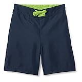 Amazon Essentials Boys' Woven Board Short, Navy, Large