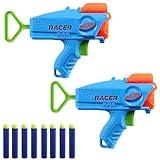 NERF Elite Racer Easy-Play Dart Blaster 2 Pack, 8 Elite Darts, Blaster Outdoor Toys, Ages 6+ (Amazon Exclusive)