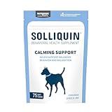 Nutramax Solliquin Calming Behavioral Health Supplement for Large Dogs - with L-Theanine, Magnolia/Phellodendron, and Whey Protein Concentrate, 75 Soft Chews